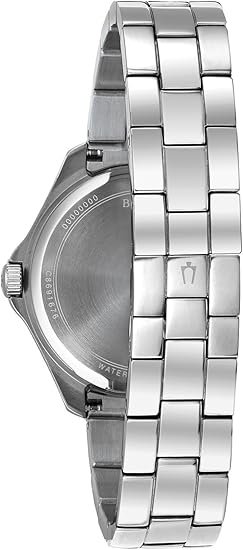 Bulova Ladies' Classic Crystal Stainless Steel 2-Hand Quartz Watch - Image 3