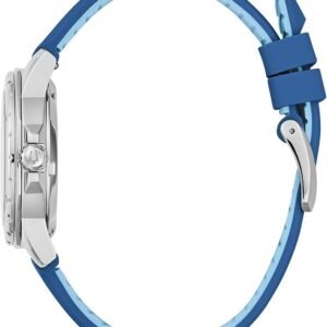 Bulova Ladies’ Marine Star Automatic Stainless Steel Case and Blue Silicone Strap