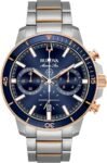 Bulova Men’s Marine Star Series C Two-Tone Rose Gold Stainless Steel