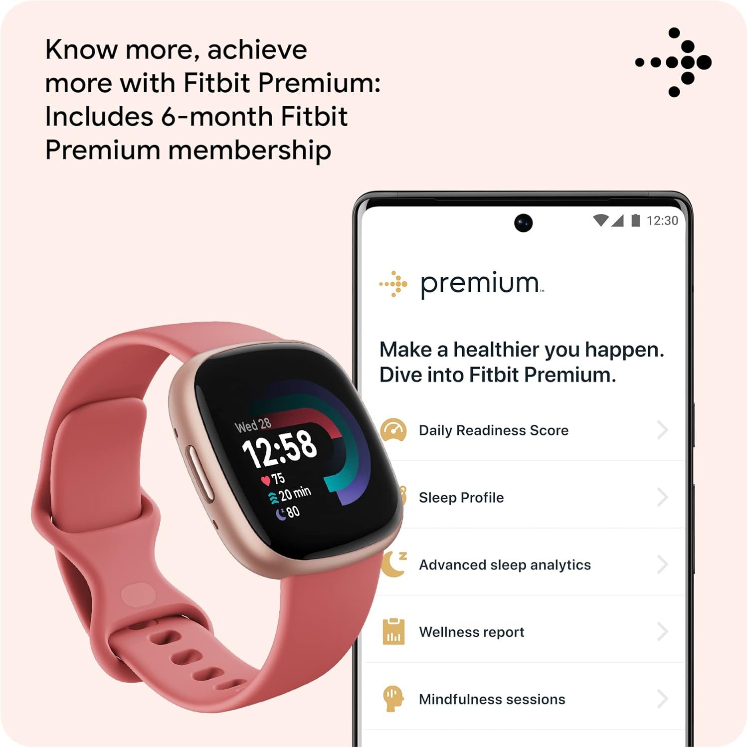Fitbit Versa 4 Fitness Smartwatch with Daily Readiness - Image 5