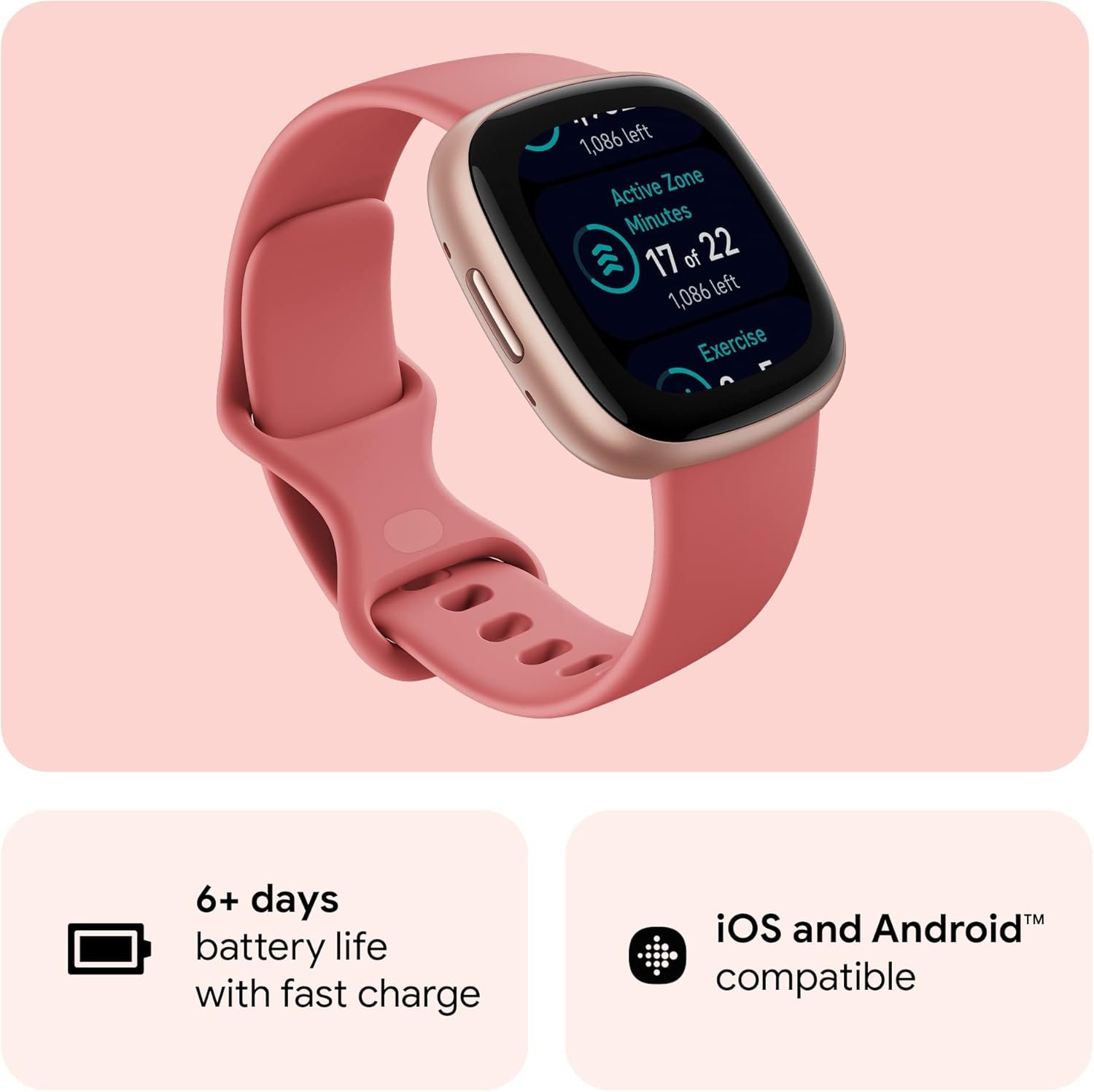 Fitbit Versa 4 Fitness Smartwatch with Daily Readiness - Image 6