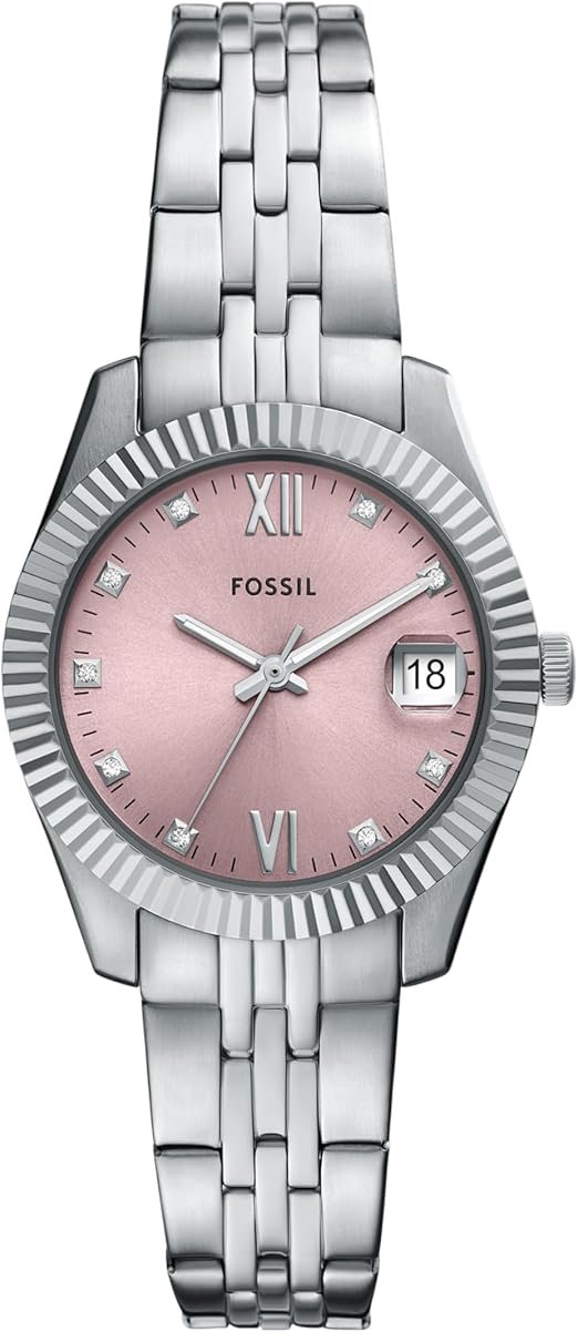 Fossil Women's Scarlette Three-Hand Date Stainless Steel Watch