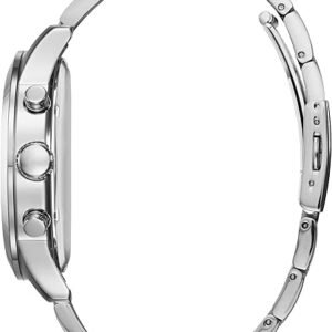GUESS Men’s Stainless Steel Gunmetal Chronograph Bracelet Watch