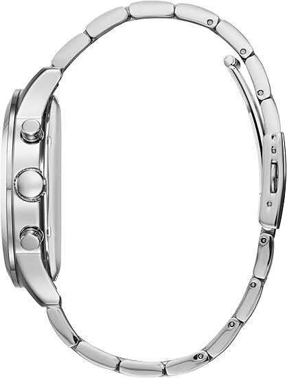 GUESS Men's Stainless Steel Gunmetal Chronograph Bracelet Watch - Image 2