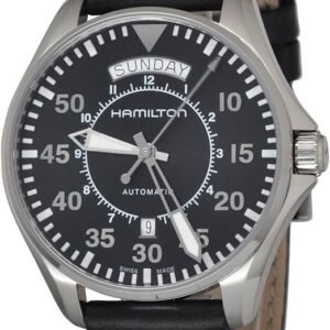 Hamilton Watch Khaki Aviation Pilot Day Date Auto | Swiss Made | 42mm Stainless Steel Case