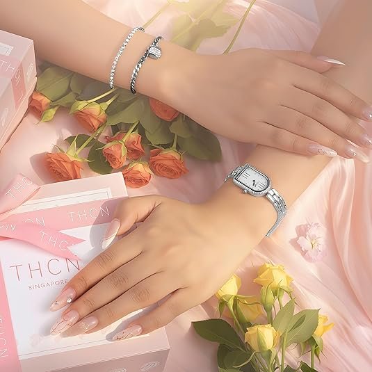 THCN Women's Gold Watch & Bracelets Set - Image 5