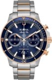 Bulova Men’s Marine Star Series C Two-Tone Rose Gold Stainless Steel