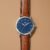 Fossil Men’s Minimalist Quartz Stainless Steel and Leather Three-Hand Watch